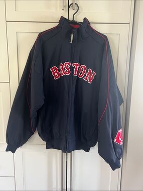 Majestic MLB Authentic Warm Up Jacket - Boston Red Sox